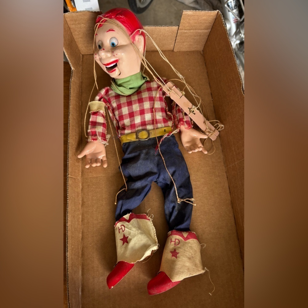 Classic Vintage Howdy Doody Cowboy Marionette Puppet